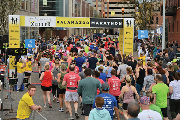 Zeigler marathon start line